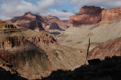 Looking toward Phantom Creek, the Colonnade and Buddha Temple