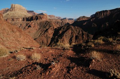 Nearing the final descent to Bright Angel Campground