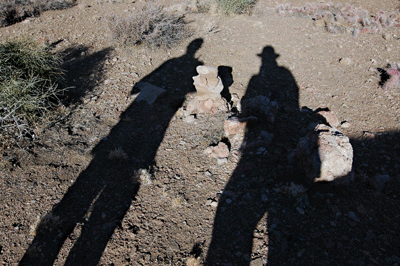 The Cairn marking the completion of Dennis Foster's route north of the river from Nankoweap to Kanab Creek