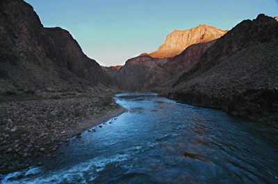 A view downstream from the Silver Bridge