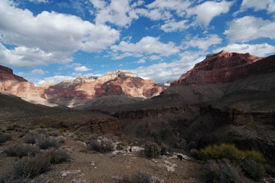 Looking across Trinity toward Isis and Shiva temples