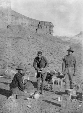 Archival photo from the 1919 aerial tram survey