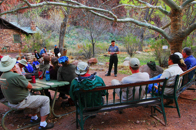 A ranger program at Phantom Ranch